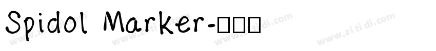 Spidol Marker字体转换